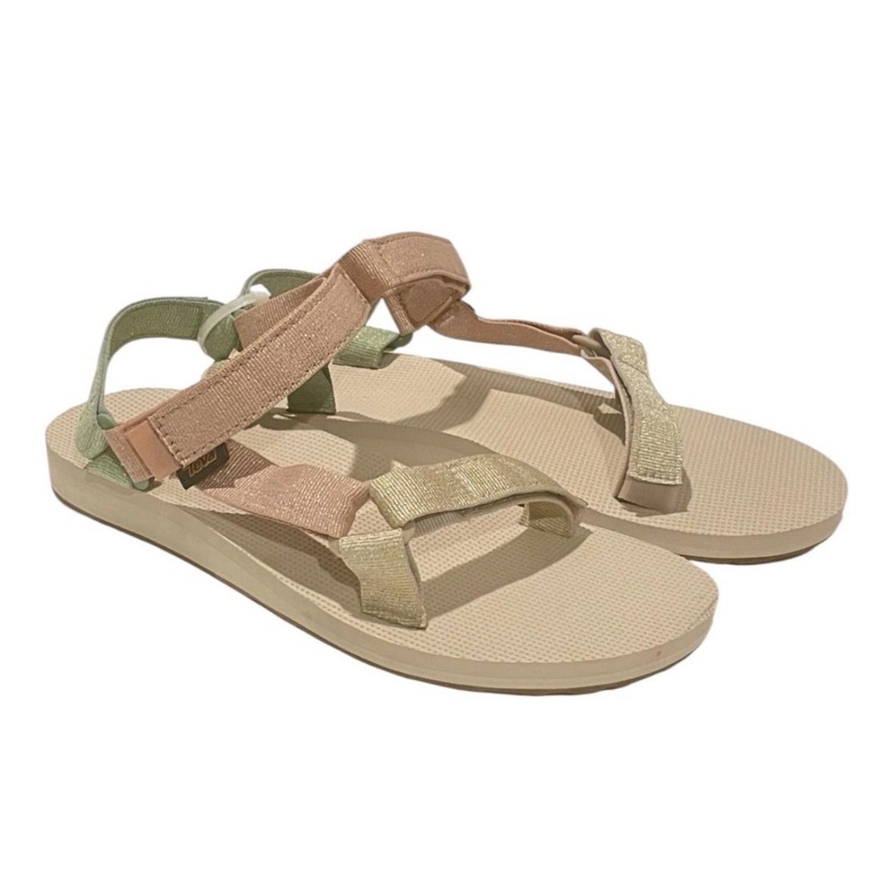 Teva Original Universal Metallic Sandals‎ Desert Multi Sage Rose Gold 5
